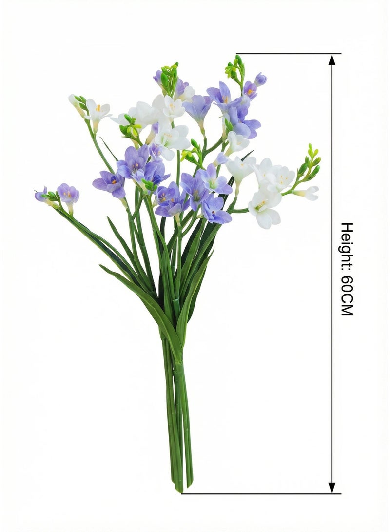 Artificial Freesia Flowers Bouquet – Real-Touch Fake flowers - Image 5